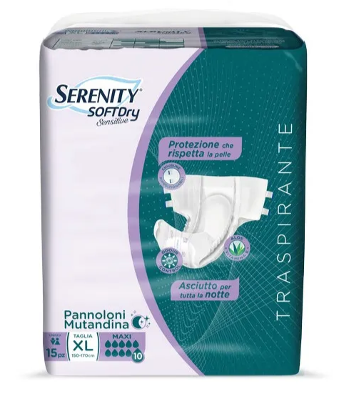 Pannoloni XL Serenity, protezione per taglie forti